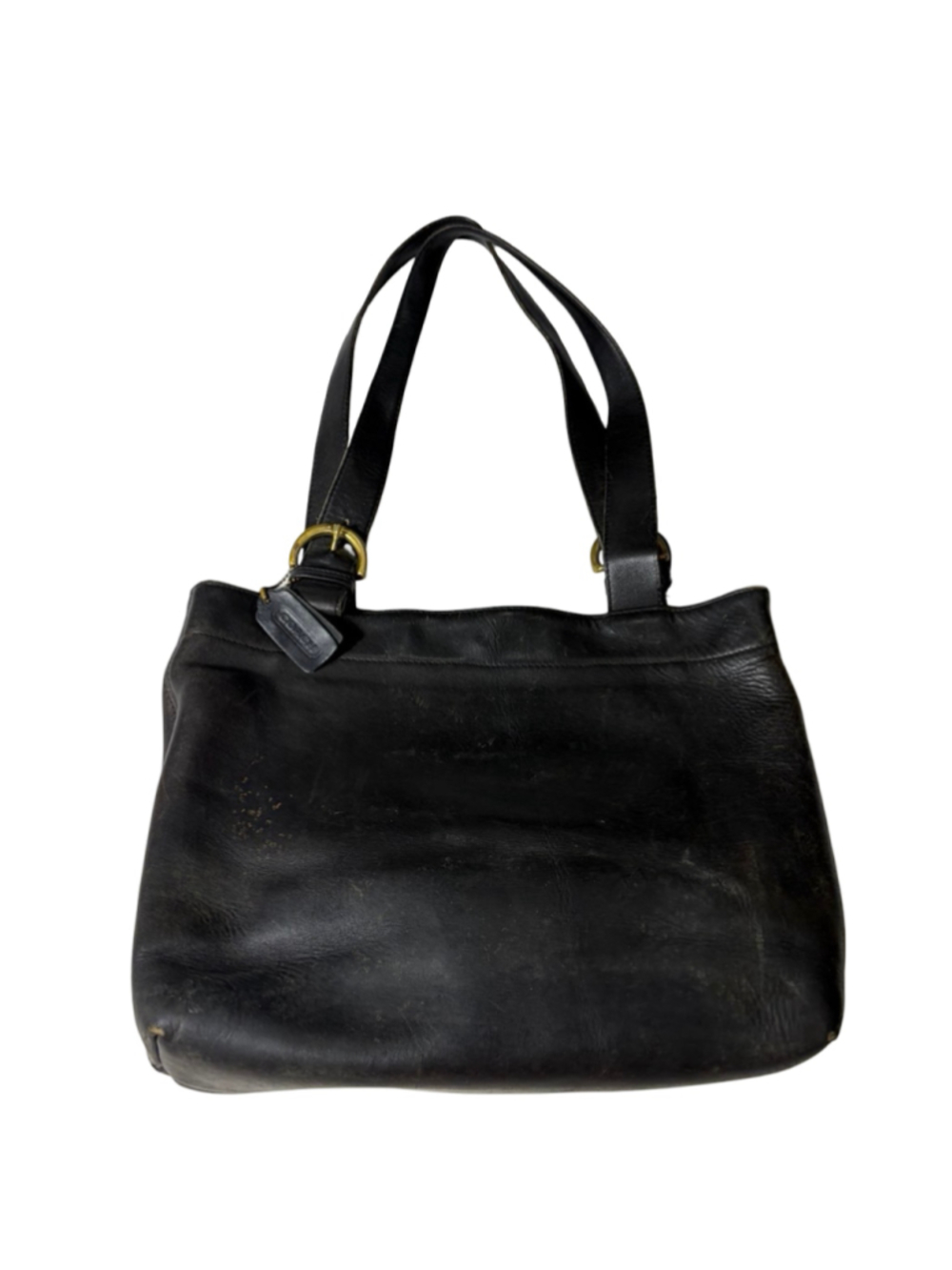 Vintage Coach Soho Lafayette 4140 Black Leather Large Tote 90s USA